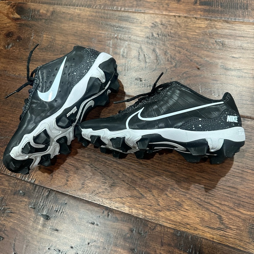 Nike Football Cleats with Black and White Details- Worn Once